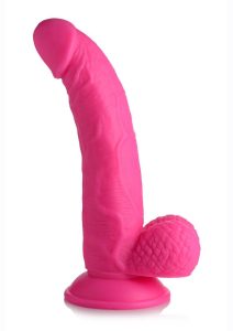 Pop Peckers Dildo with Balls 7.5in - Pink