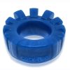 Cock-Lug Silicone Lugged Cock Ring - Marine Blue