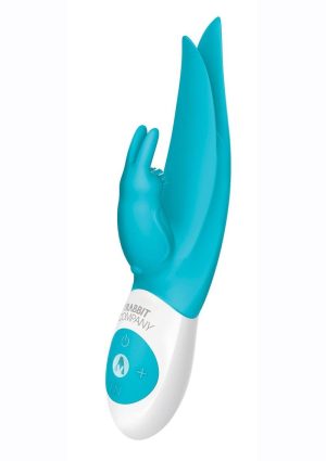 The Rabbit Company The Flutter Rabbit Rechargeable Silicone Rabbit Vibrator - Blue