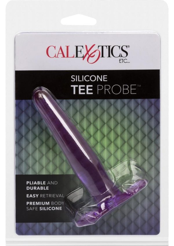 Silicone Tee Probe Butt Plug - Purple