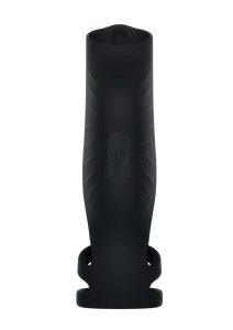 Gender X Rocketeer Rechargeable Silicone Penis Sleeve - Black