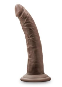 Dr. Skin Glide Gold Collection Self Lubricating Dildo 7.5in - Chocolate