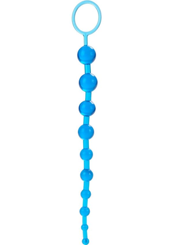 X 10 Anal Beads - Blue