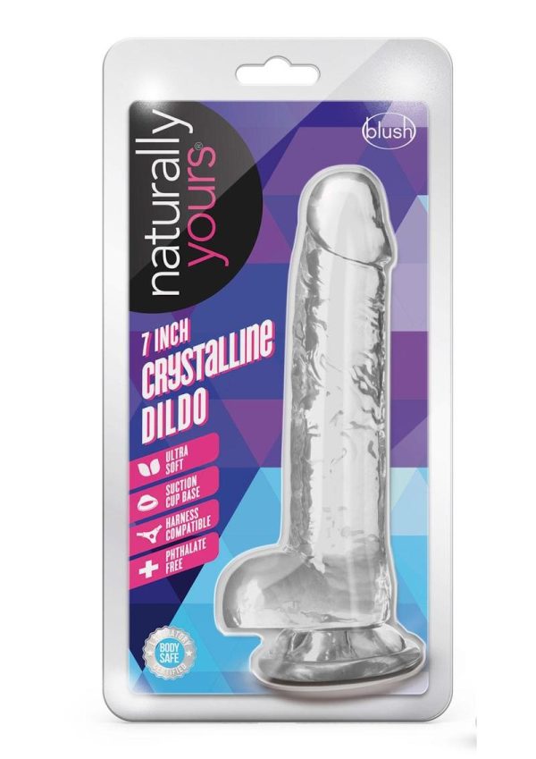 Naturally Yours Crystalline Dildo 7in - Diamond