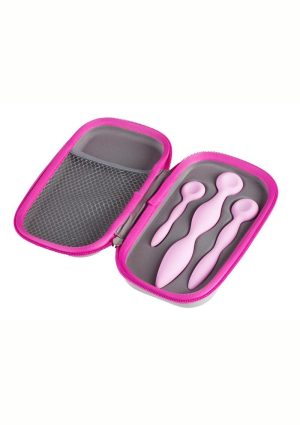 Femintimate Pelvix Trainer Intimate Relax Silicone Dialator Kit (3 Piece Kit) - Pink