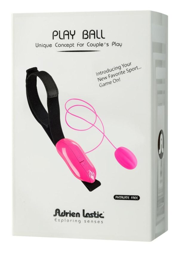 Play Ball Silicone Vibrating Egg - Pink/Black