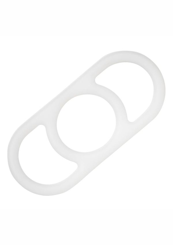 Commander Erection Enhancer Silicone Cock Ring - White