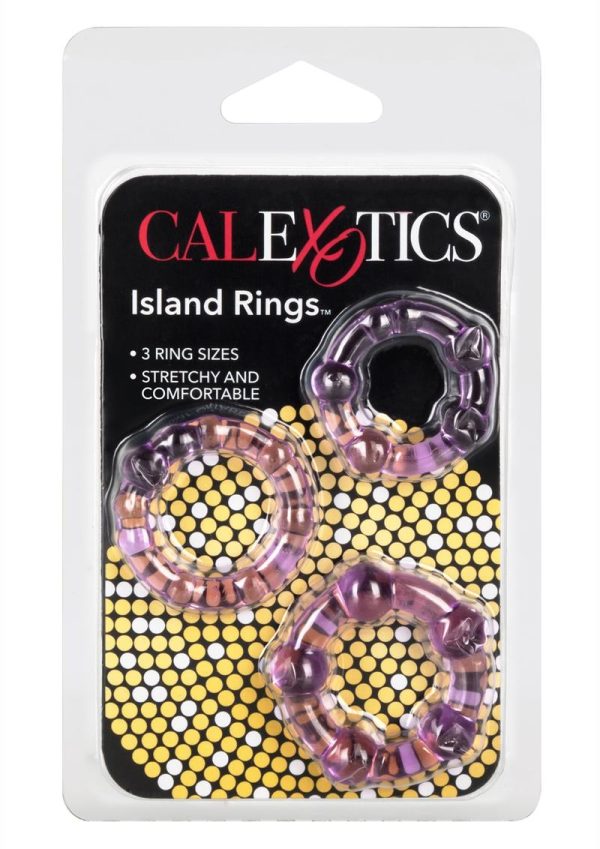 Island Rings Cock Rings (3 piece set) - Purple