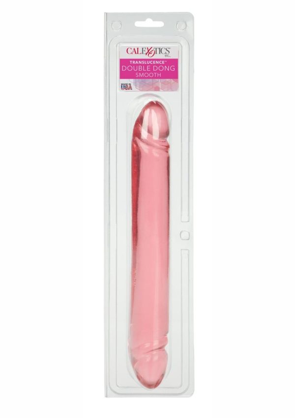 Translucence Smooth Double Dildo 12in - Pink