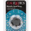 Metallic Bead Ring Silicone Cock Ring - Clear