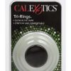 Tri Rings Cock Ring Set (3 Piece Set) - White