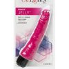 Funky Jelly Curved Vibrator 7.5in - Pink