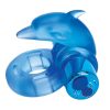 Bodywand Rechargeable Silicone Dancing Dolphin Ring - Blue