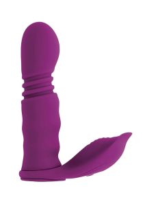 Playboy Match Play Rechargeable Silicone Dual Vibrator - Purple