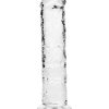 RealRock Skin Realistic Striaght Dildo without Balls 6in - Clear