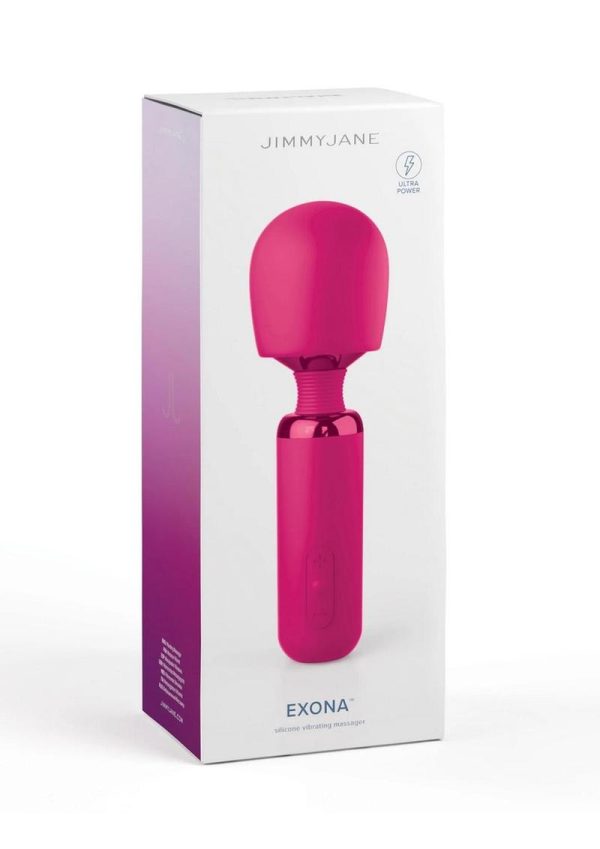 JimmyJane Exona Rechargeable Silicone Wand - Pink