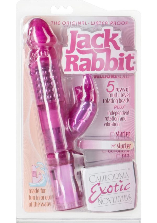 Jack Rabbit Beaded Rabbit Vibrator - Pink