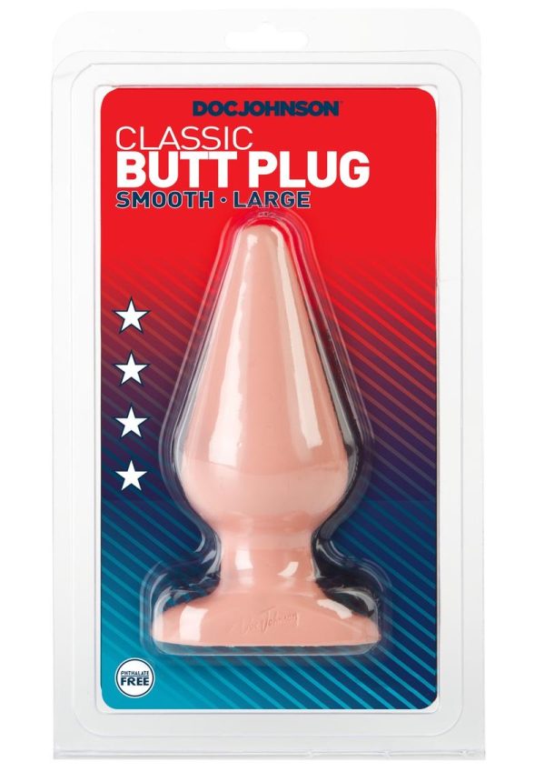 Doc Johnson Classic Butt Plug - Large - Vanilla