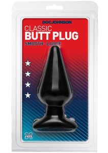 Doc Johnson Classic Butt Plug - Large - Black