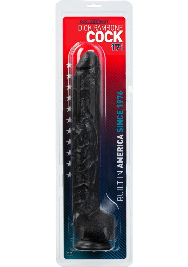 Dick Rambone Dildo 17in - Black