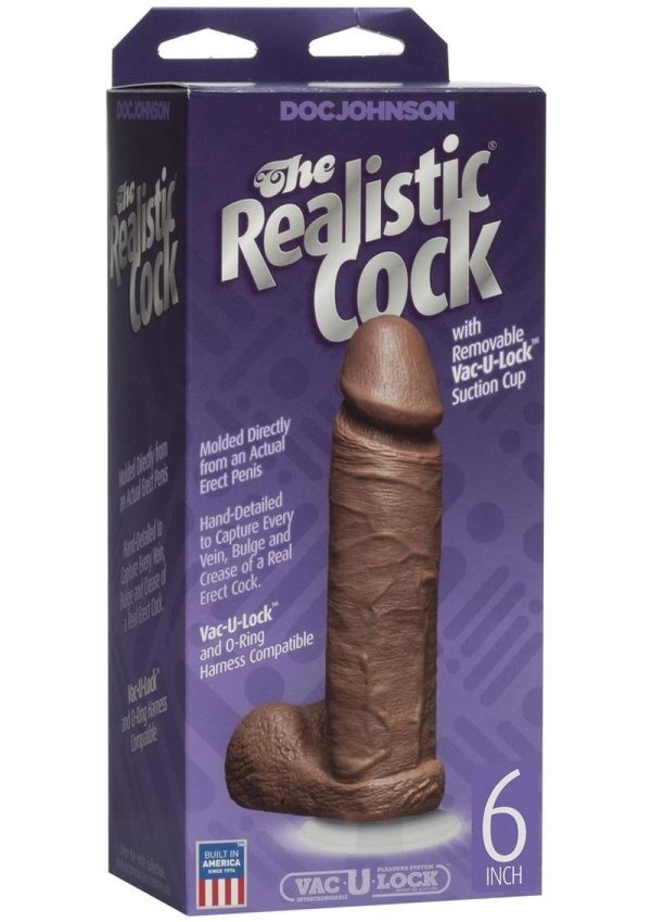 The Realistic Cock Dildo 6in - Caramel