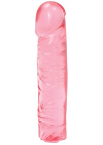 Crystal Jellies Classic Dildo 8in - Pink