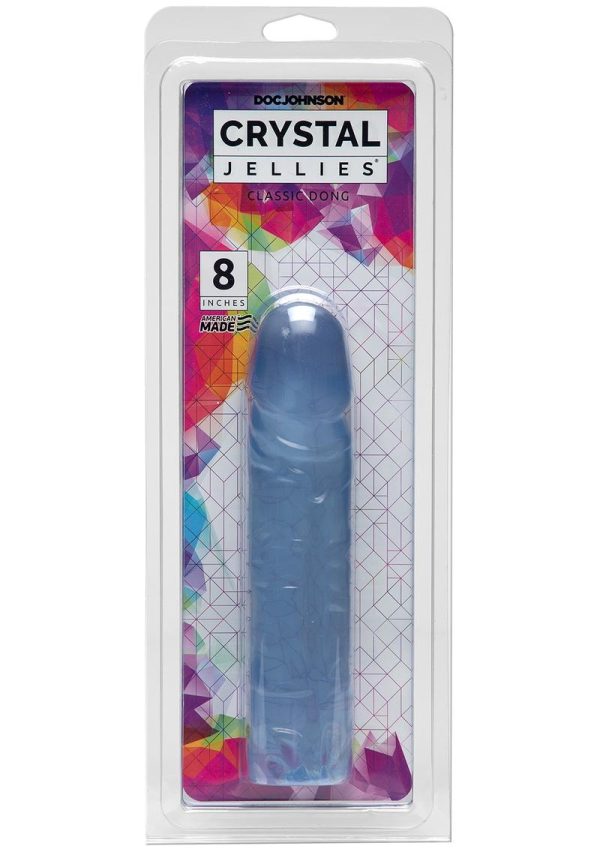 Crystal Jellies Classic Dildo 8in - Clear