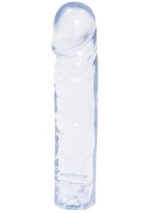 Crystal Jellies Classic Dildo 8in - Clear