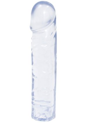 Crystal Jellies Classic Dildo 8in - Clear