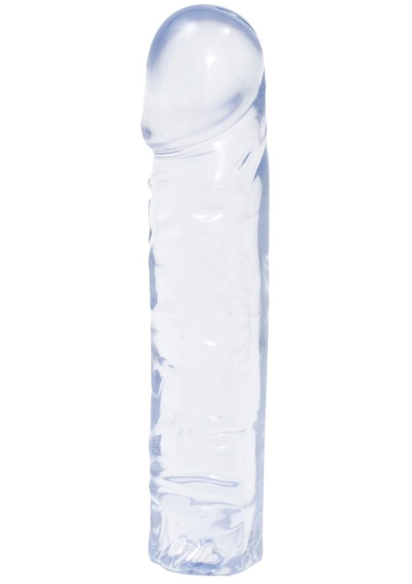 Crystal Jellies Classic Dildo 8in - Clear