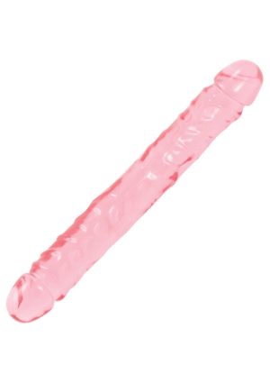 Crystal Jellies Jr. Double Dildo 12in - Pink