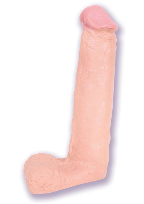 The Naturals Dildo with Balls 8in - Vanilla