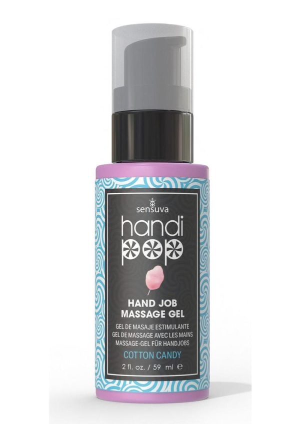 Handipop Edible Massage Gel Cotton Candy 2oz.