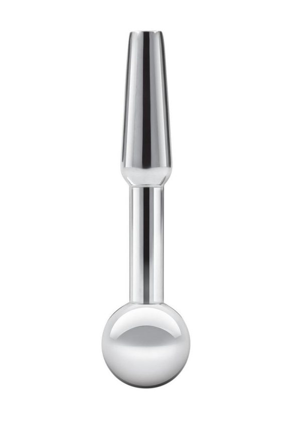 Blue Line Peephole Penis Plug - Stainless Steel