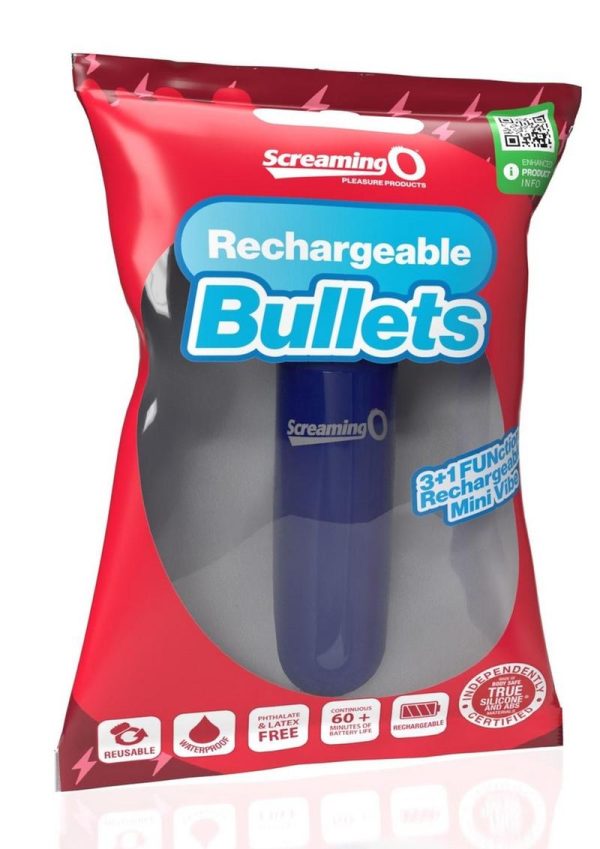 Screaming O Rechargeable Bullets - Blue