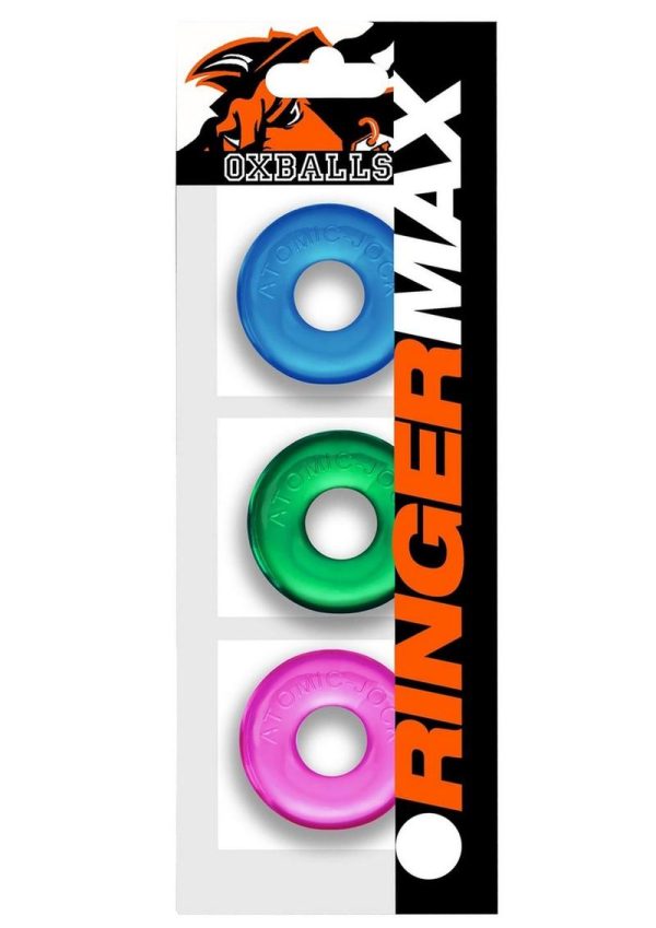 Ringer Max Cock Ring (3 Pack) - Neon Assorted