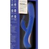 Blush Collection Harper Rechargeable Silicone Rabbit Vibrator - Midnight Blue