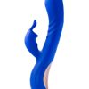 Blush Collection Harper Rechargeable Silicone Rabbit Vibrator - Midnight Blue