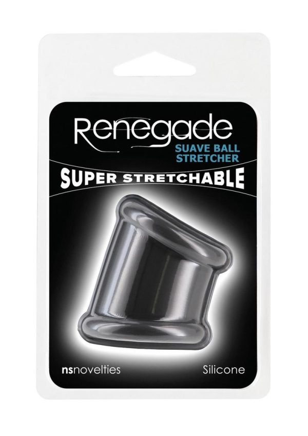 Renegade Suave Silicone Ball Strecher Cock Ring - Black