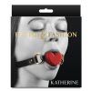 Fashion and Fetish Katherine Silicone Ball Gag - Red/Black