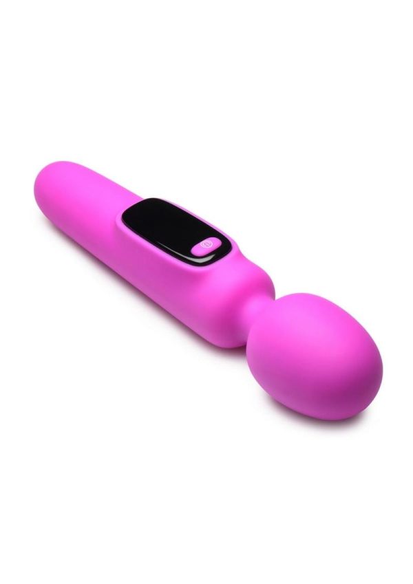 Bang! Digital Rechargeable Silicone Wand Vibrator - Purple