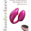 Love to Love Wonderlover Rechargeable Silicone Dual Vibrator with Remote - Iridescent Berry