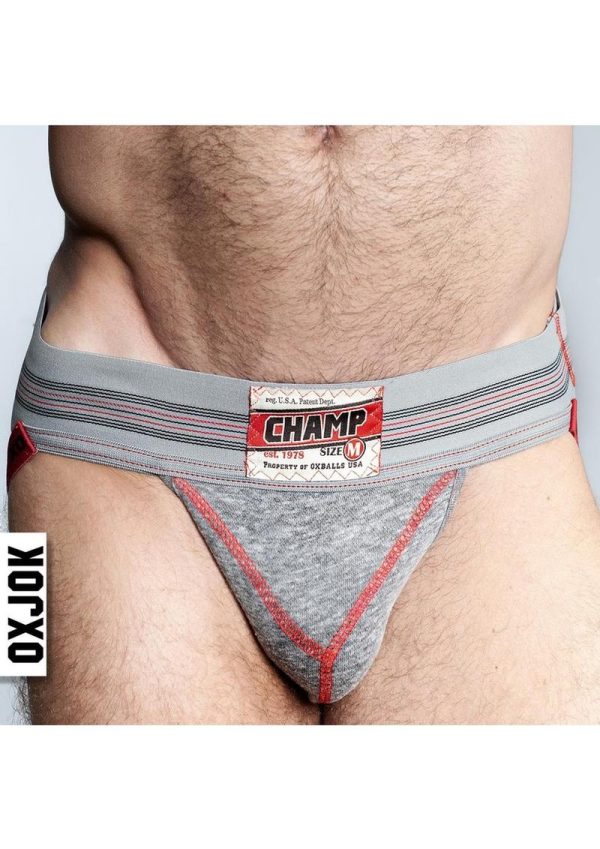 Champ Vintage Sweatshirt Jock - Gray Heather - XLarge