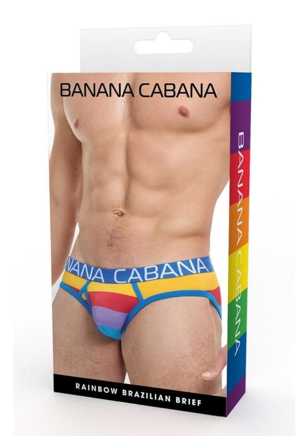 Banana Cabana Brief - Medium/Large - Rainbow