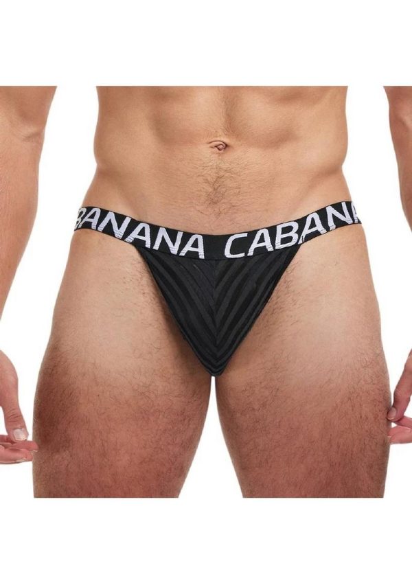 Banana Cabana Poly Jock - Small/Medium - Black