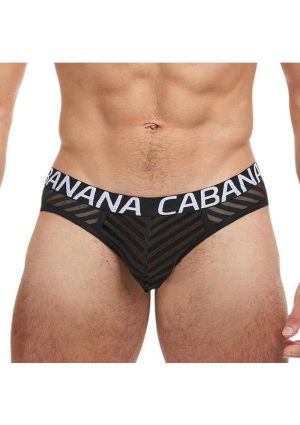 Banana Cabana Sheer Bikini - Small/Medium - Black