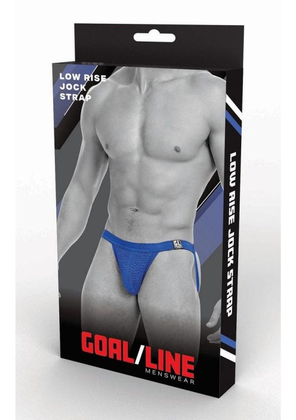 Goal Line Low Rise Jockstrap - Small/Medium - Blue