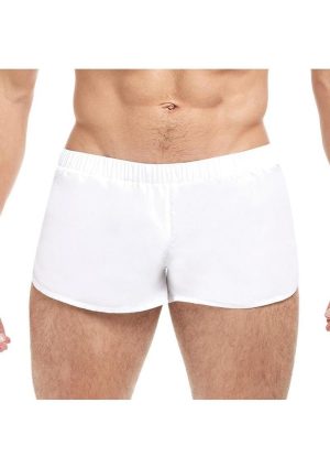 Goal Line Extreme Split Booty Shorts - Large/XLarge - White