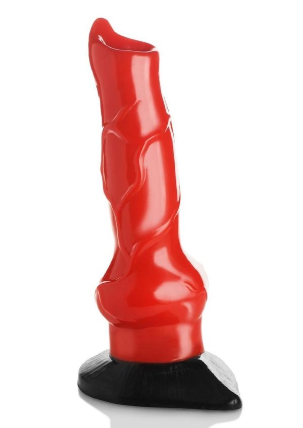 Creature Cocks Giant Hell Hound Canine Dildo 2ft. - Red/Black