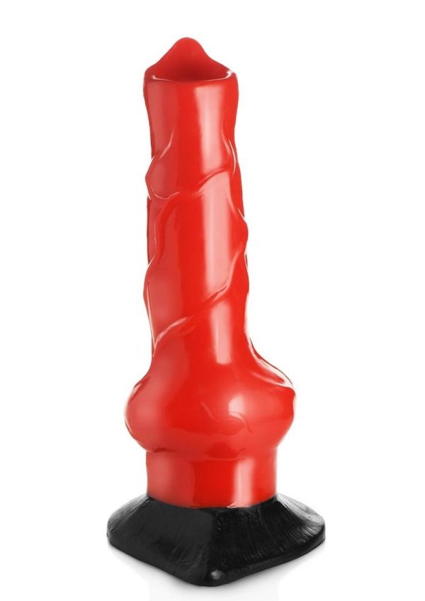 Creature Cocks Giant Hell Hound Canine Dildo 2ft. - Red/Black